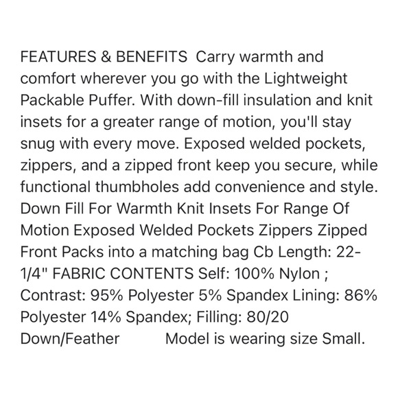 Blanc Noir Lightweight Puffer Jacket - Picture 6 of 11